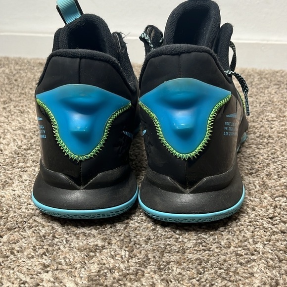 NIKE LEBRON WITNESS V BLACK LIGHT BLUE FURY Sz 14 main image 5